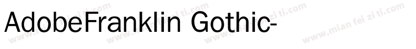 AdobeFranklin Gothic字体转换